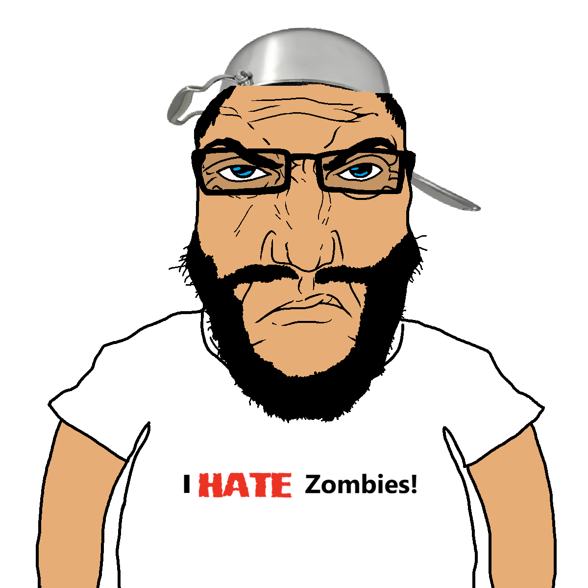 crazy dave, markiplier soyjak, science lover, punisher face, 1soyjak, angry, balding, beard, black hair, blue eyes