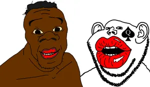 impish lips nigger kisser.png