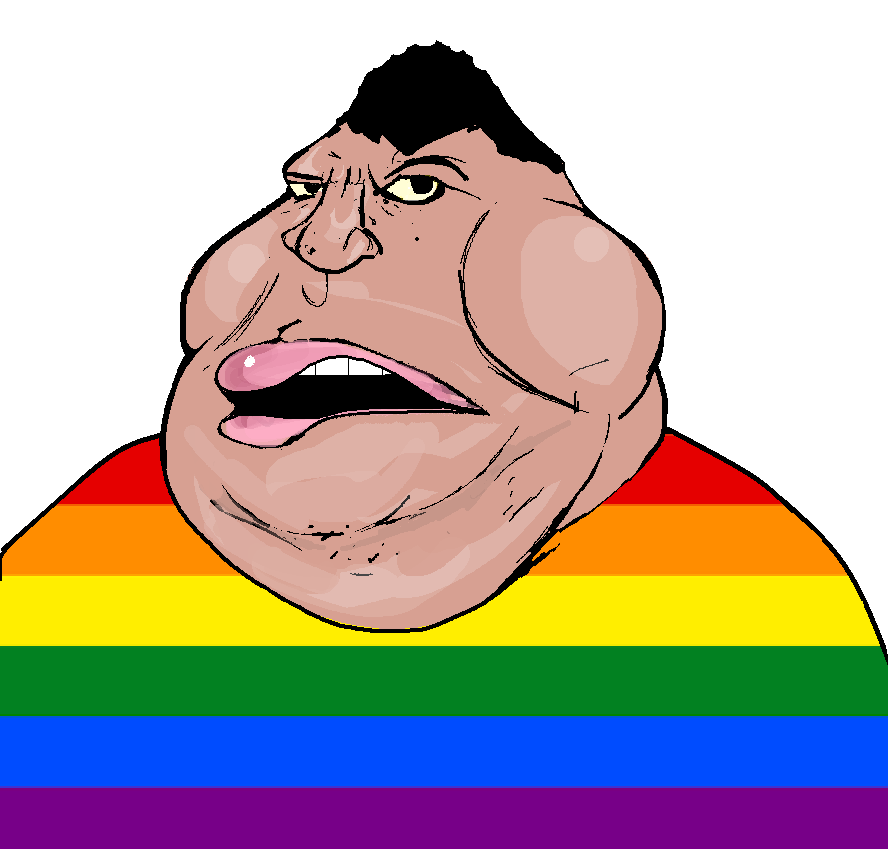 meximutt, big lips, black hair, chin, double chin, eyebrows, fat, fruity, gay, hair