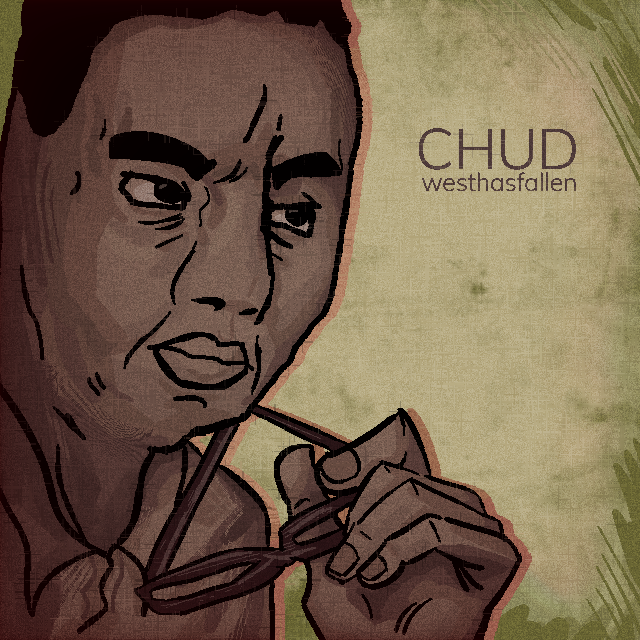 chudjak, 1soyjak, album cover, art, brown skin, bushy eyebrows, chud, closed mouth, clothes, collared shirt