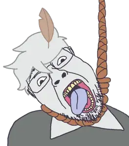 7725 - soybooru.com - hanging rope bernd stubble suicide open_mouth teeth transparent tongue template transparent_background hair soyjak yellow_teeth glasses.jpg.png