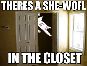 she wofl in the closet.jpg