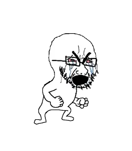 Cryboy soyjak is angry.gif