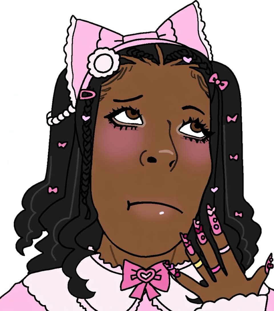 cobson, himeson, gyarujak, foidjaks, 1soyjak, african, black, black hair, black nigger, blush