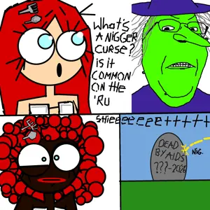 chudjak, gapejak, afro, aids, black skin, blackface, blue eyes, chud, comic, curse