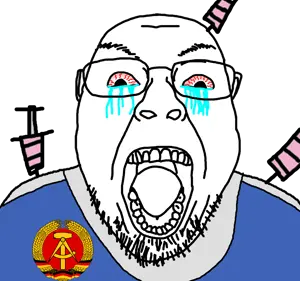 bernd, bloodshot eyes, communism, country, crying, east germany, flag, germany, glasses, needle