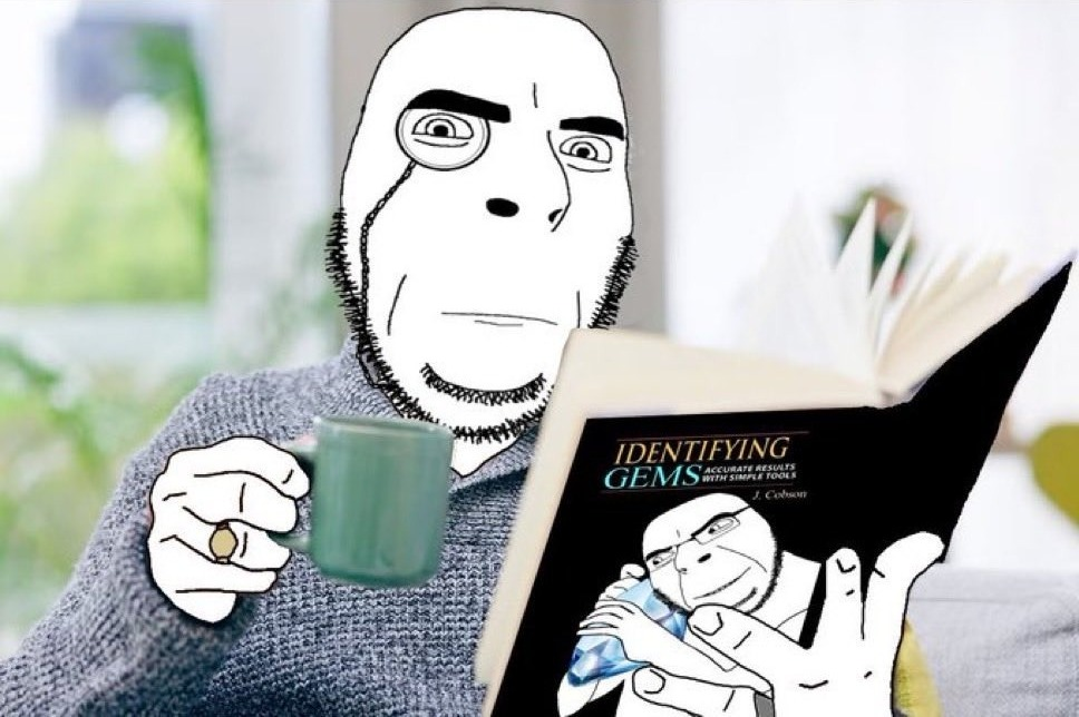 cobson, blurred background, book, closed mouth, cup, holding book, holding cup, holding mug, holding object, monocle