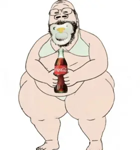 bernd, gapejak, babyjak, babyjak, bottle, coca cola, drink, glasses, holding object, old