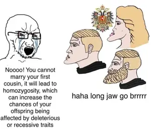 yes chad, soyak, austria, bloodshot eyes, chin, crying, glasses, hasburgs, homozygosity, incest