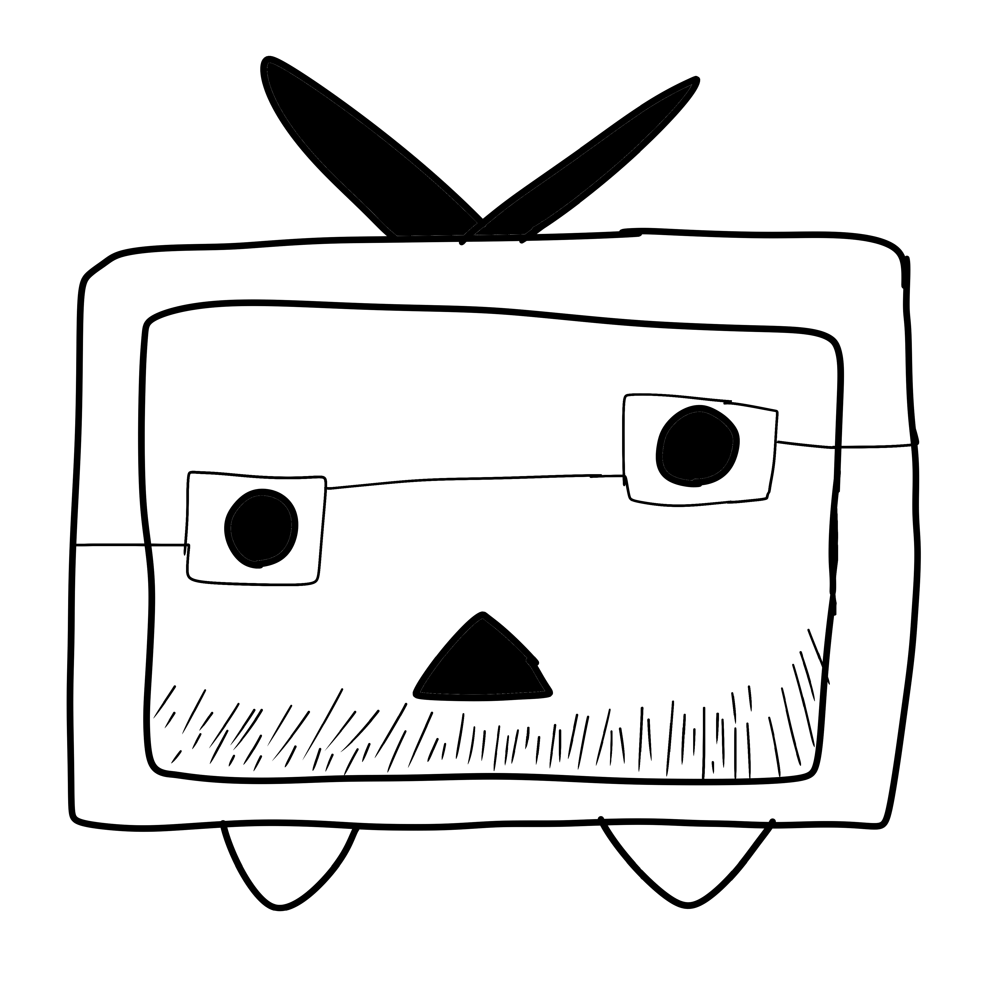 niconicojak, unknown, 1soyjak, front view, glasses, looking at you, marge, margerald, nico nico douga, open mouth
