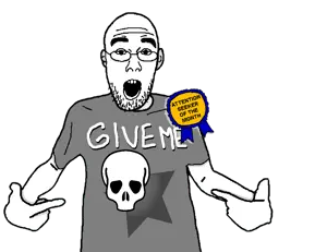 204040 - soybooru.com - award trusted eyebrows shading ear stubble attention_whore open_mouth surprised teeth transparent_background shirtjak white_skin bald pointing_at_object green_shirt glasses pointing_at_shirt whit.png