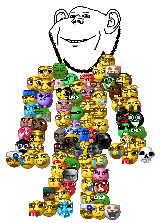 dr. soyberg, esl fnf pedo, gigachad, marge simpson, nophono, old gigachad, pepe, rapeson, soytan, a24 slowburn soyjak