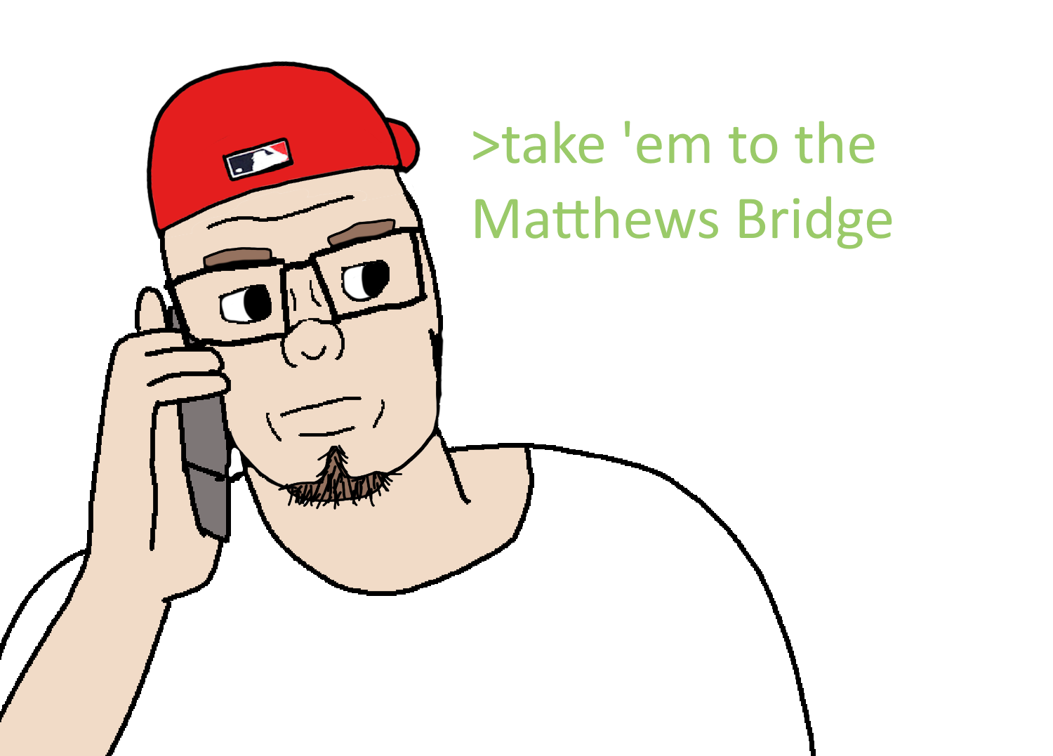 maximillionaire, brown hair, eyebrows, fred durst, glasses, greentext, hair, half body, head, holding object