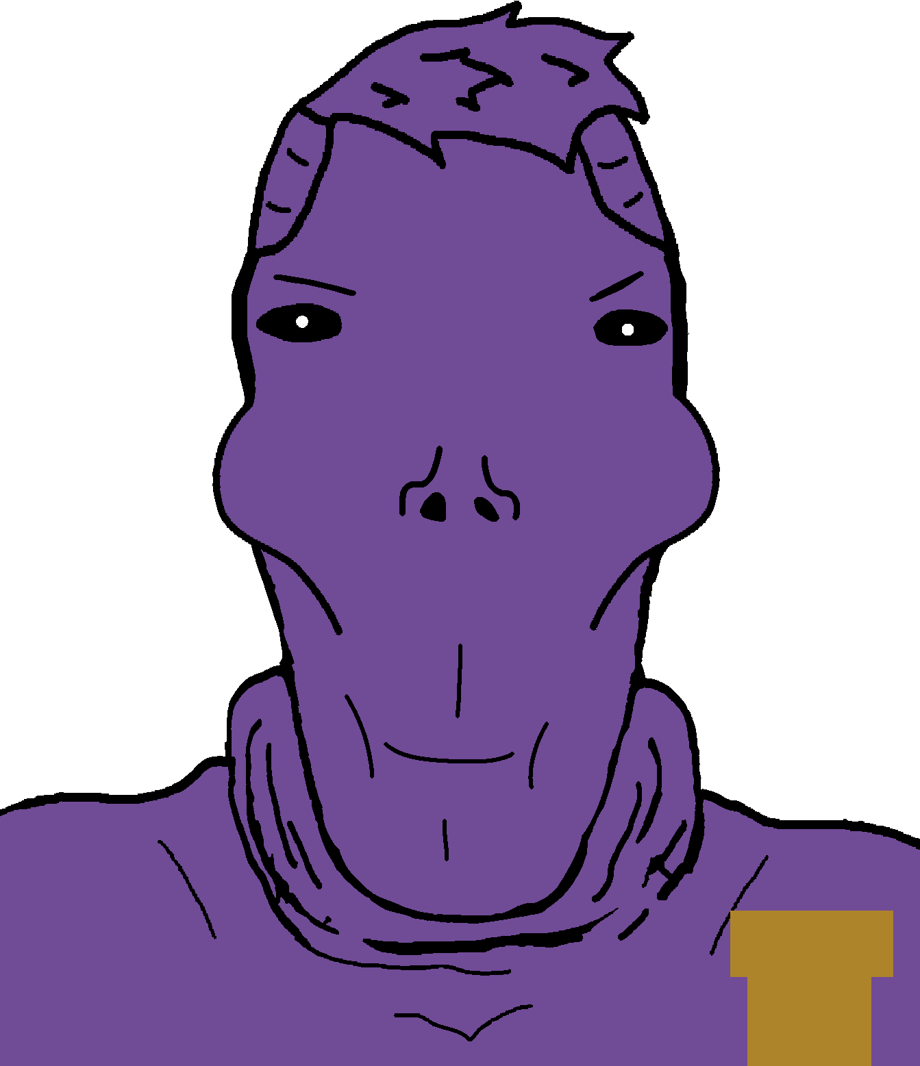 william afton, markiplier soyjak, balkanaryan, balkanmutt, euroaryan, euromutt, euromutt, black eyes, closed mouth, ominous