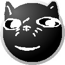 cchud, gapejak, massjak, massmeowjak, wholesome soyjak, nuurumoji, black skin, cat ears, closed mouth, ear