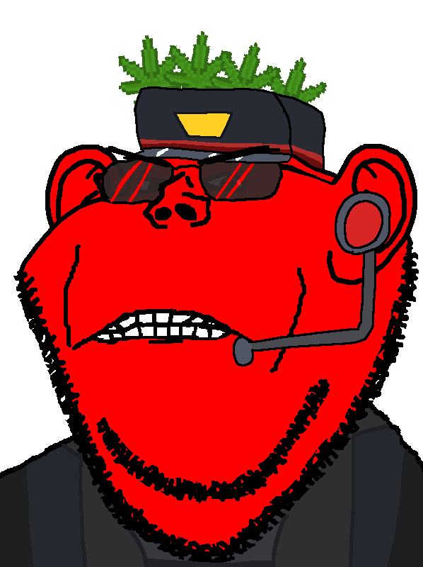 impish soyak ears, angry, cap, clothes, ear, eyebrows, glasses, gritting teeth, hat, head of security (ss13)