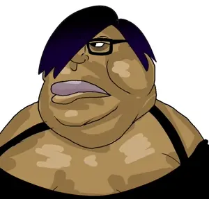 14joseph88, tacoblimp, big lips, eye liner, femboy, glasses, hair, lips, male, tanned skin