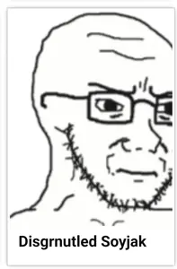 wojak, soyak, screenshot, soyjak, white background, wojakland