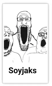 wojak, soyak, screenshot, soyjak, white background, wojakland