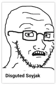 wojak, soyak, screenshot, soyjak, white background, wojakland
