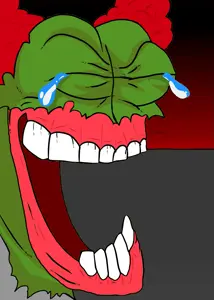pepe, pepelaugh, amphibian, animal, big lips, clothes, effects, emotion, frog, green skin