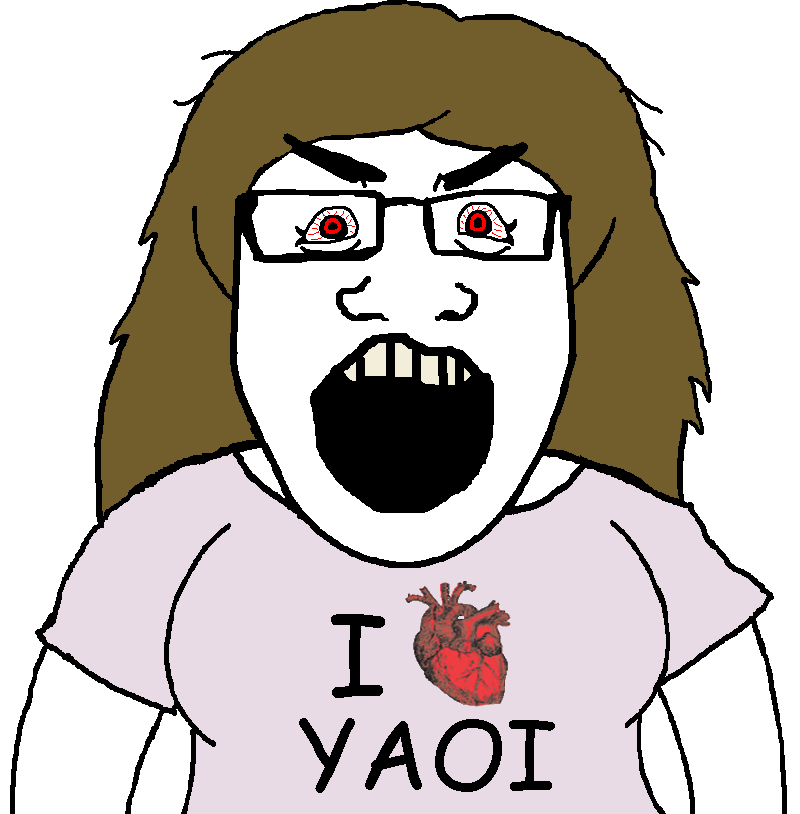 markiplier soyjak, astrology lover, science lover, coomerjak, femjak, foidjaks, bloodshot eyes, brown hair, bushy eyebrows, clothes