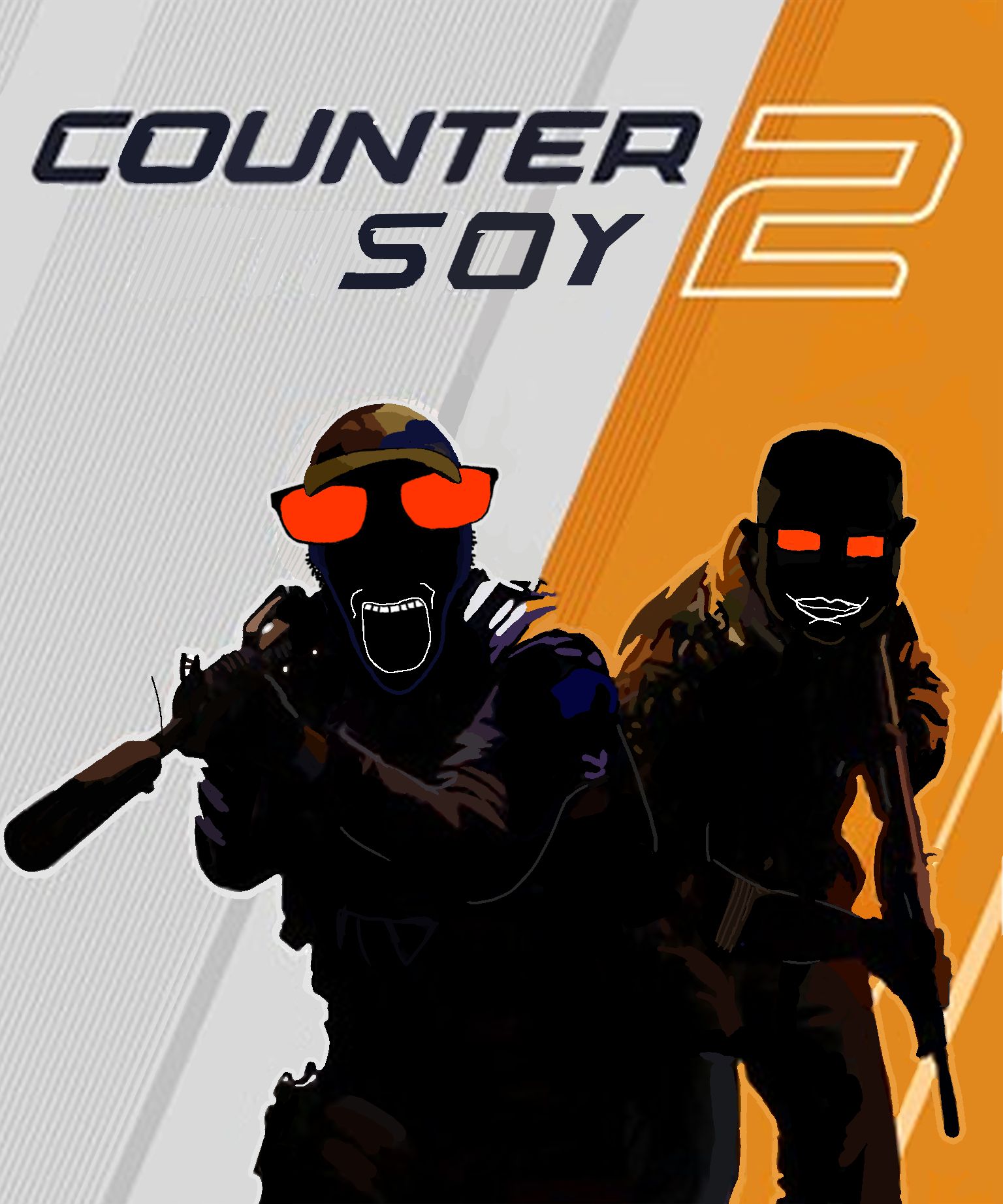 chudjak, dylanjak, chudjak front, black skin, closed mouth, counter soy 2, counter strike, counter strike 2, counter terrorist, cover