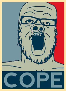 a24 slowburn soyjak, barack obama, cope, glasses, hope, mustache, open mouth, poster, pun, soyjak