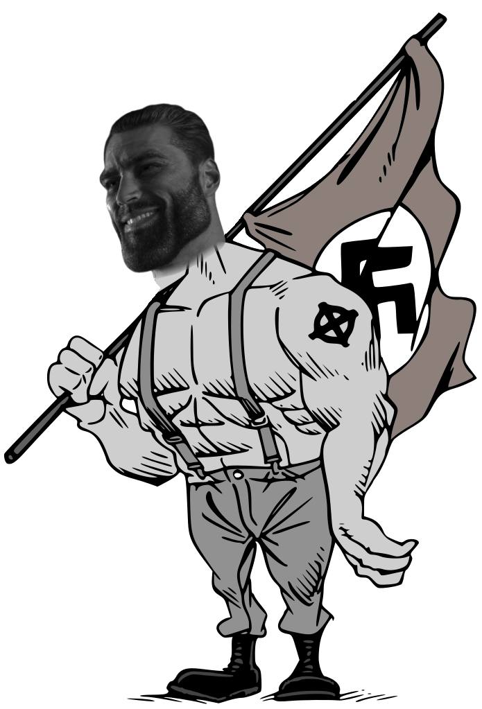 carlos latuff, gigachad, gigachaded, arm, beard, black eyes, black hair, boot, boots, buff