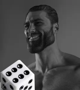 gigachad, almost full body, background, buff, effects, emotion, ernest khalimov, hair, handsome, looking at you