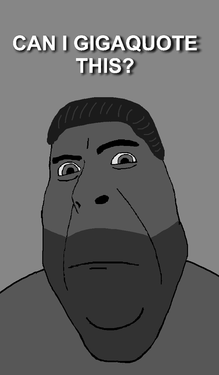 gigachad, cobson, hornyson, gigajak, beard, black hair, closed mouth, confused, english text, gigger