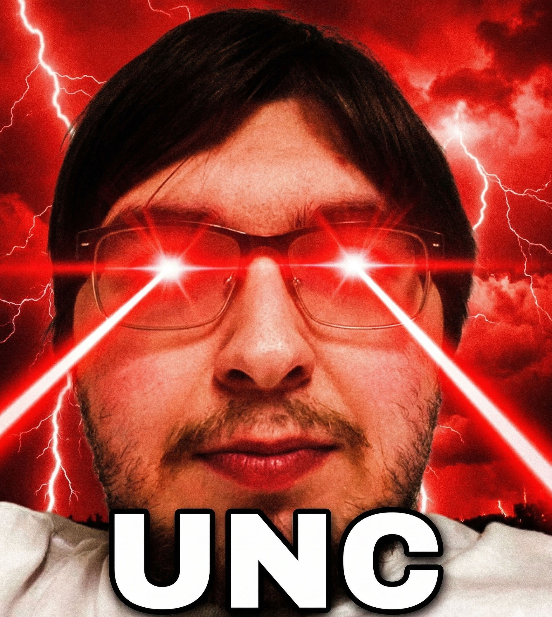 uncjak, irl soyjaks, 67, beard, brown hair, cringe, front view, gay, glasses, hair