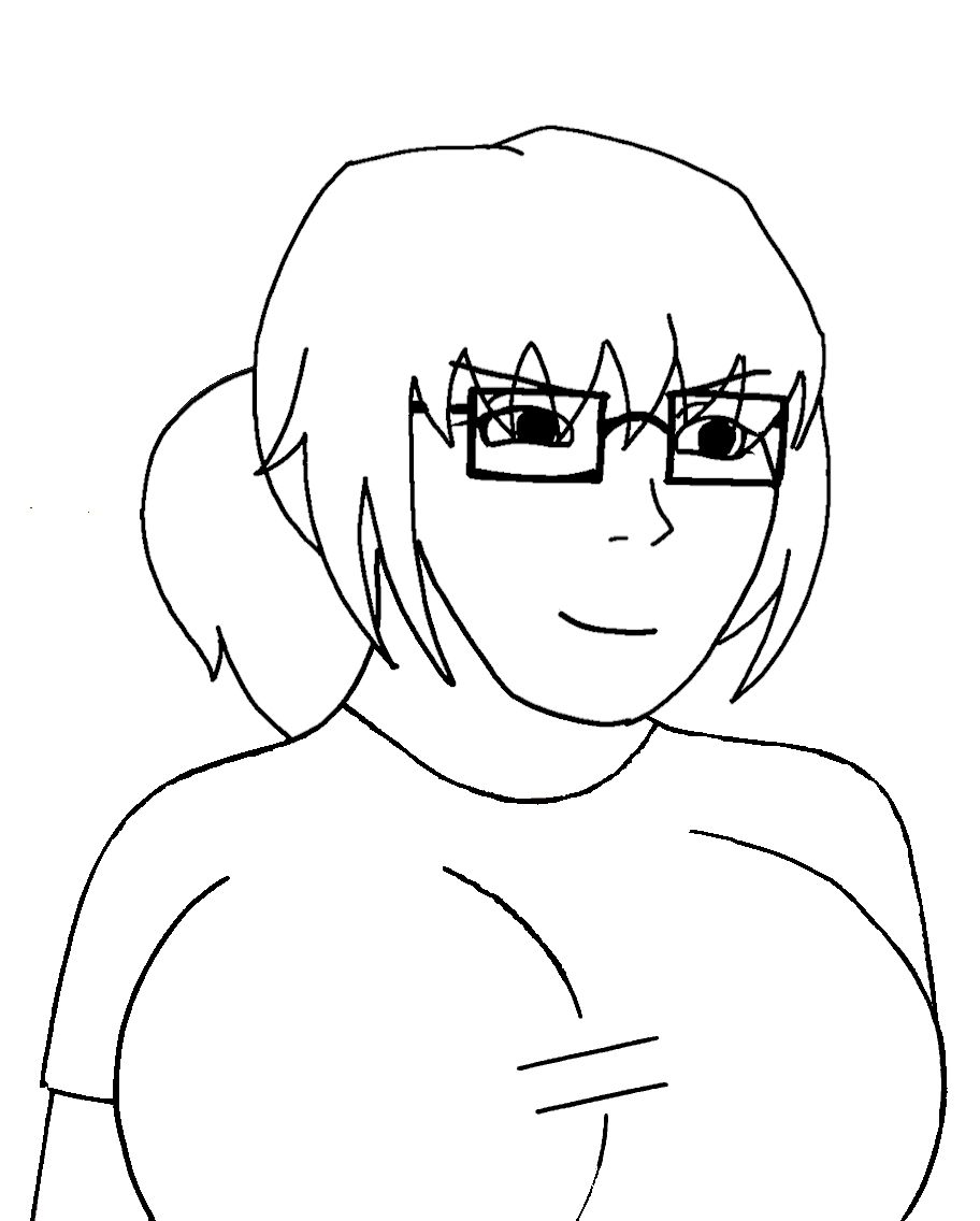 soyak, soygirl, femjak, foidjaks, big breasts, breasts, closed mouth, female, foid, glasses
