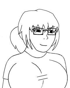 soyak, soygirl, femjak, foidjaks, big breasts, breasts, closed mouth, female, foid, glasses