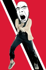 cobson, angry, animated, country, dance, flag, full body, gangnam style, glasses, open mouth