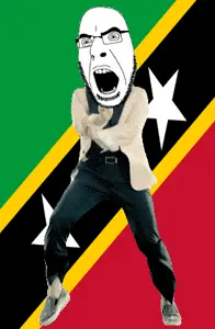 cobson, angry, animated, country, dance, flag, full body, gangnam style, glasses, open mouth