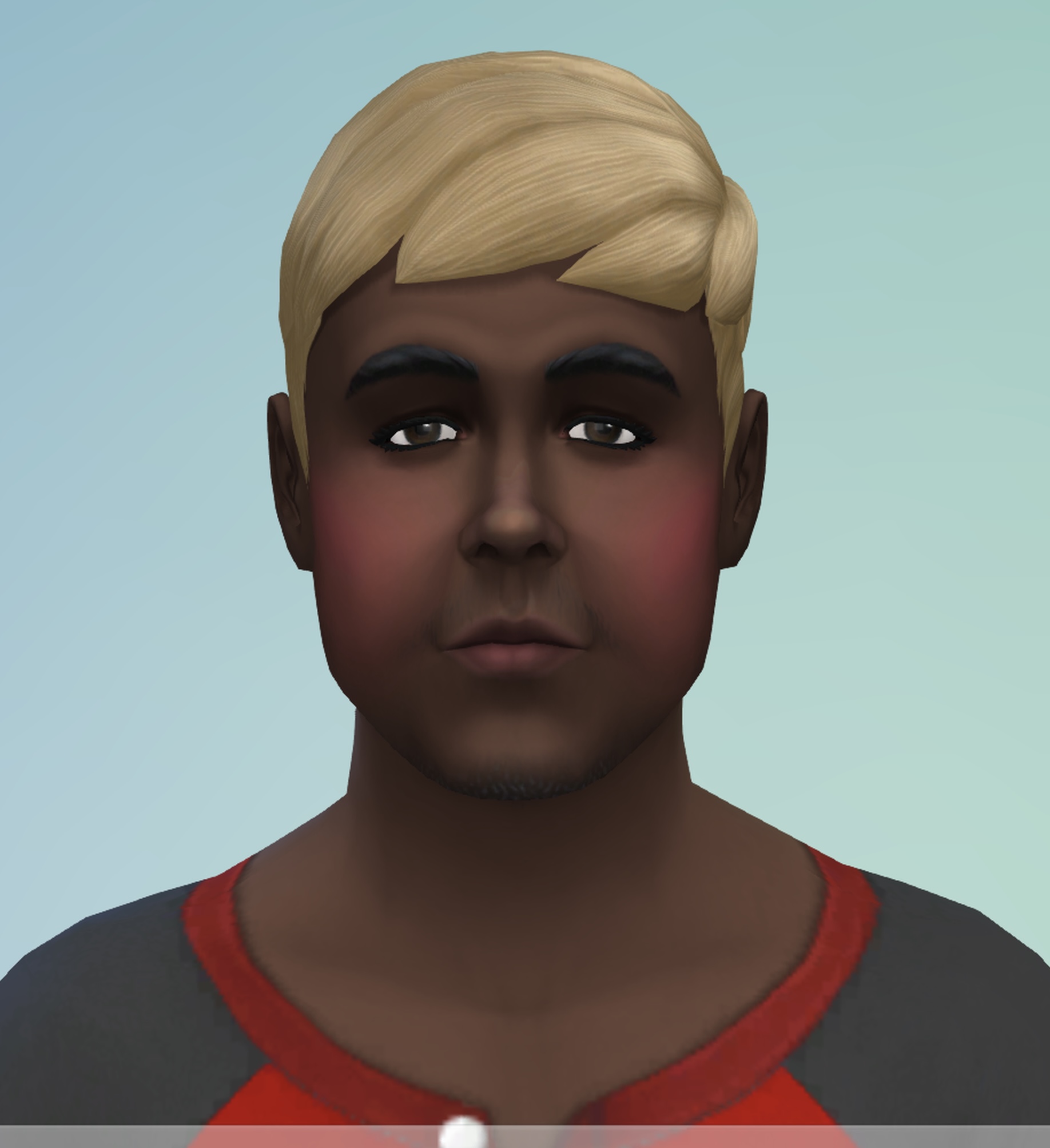 alicia, hunky twink sex machine, hunky twink sex machine, black skin, blonde hair, ea, electronic arts, eyelashes, fat, fuggen jerdee