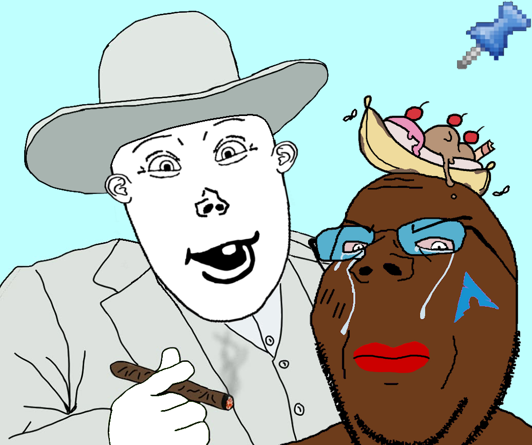 gapejak, vlodson, wholesome soyjak, 2soyjaks, animal, arch linux, banana, banana split ice cream, black skin, brown skin