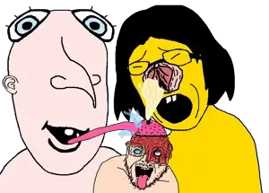 nigger_anal_tonguing licks shavedjak to orgasm in nostriljak nose vagina.png