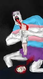 Tranny devouring caca.jpg