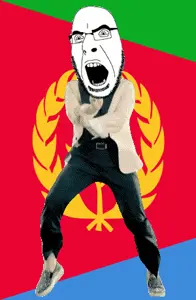 cobson, angry, animated, country, dance, eritrea, flag, full body, gangnam style, glasses