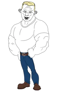 206914 - soybooru.com - a10_eyes shoes full_body meximutt clothes nose tshirt jawline mexiaryan belt blonde_hair template hair white_skin muscles blue_eyes buff.png