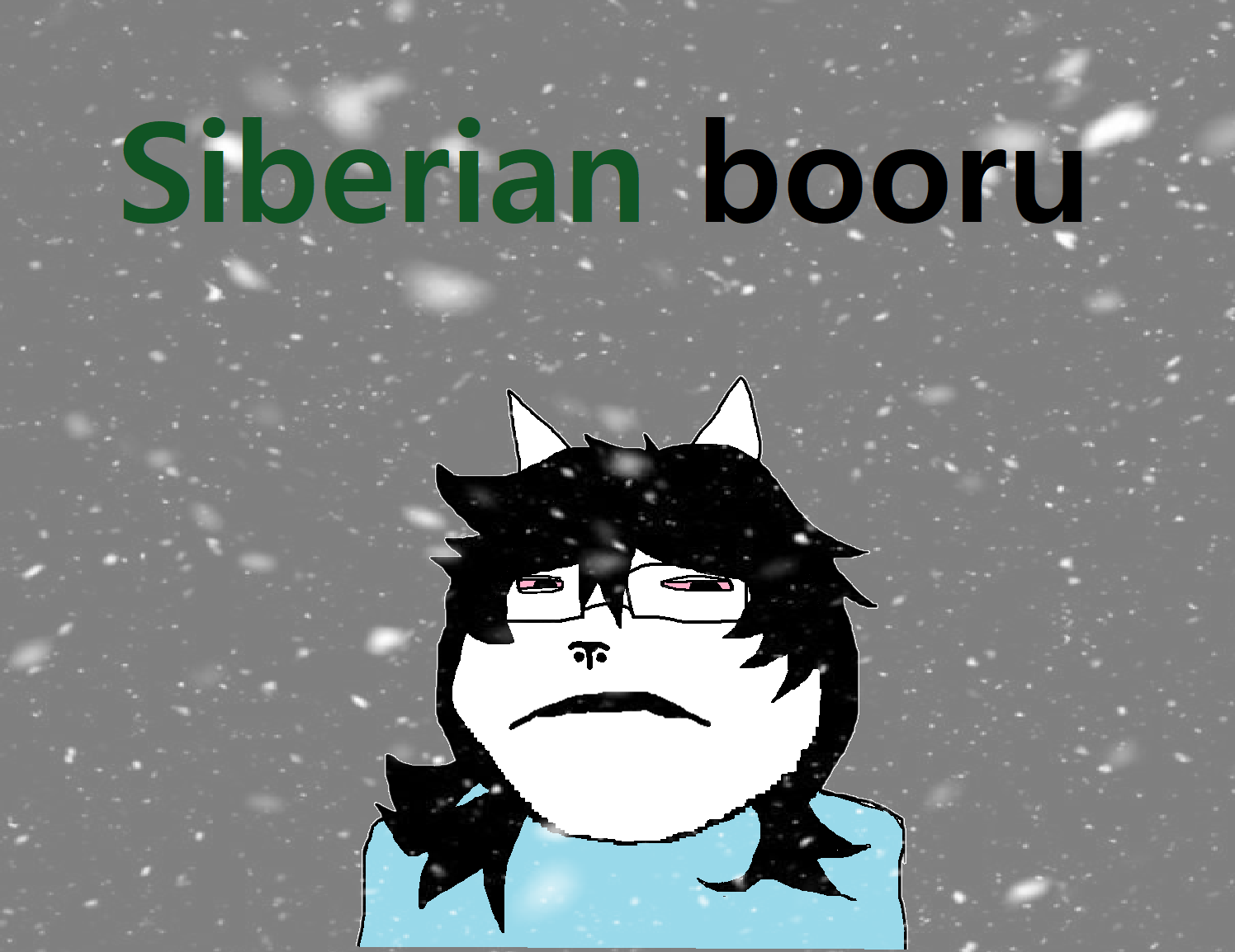 gapejak, massjak, massmeowjak, wholesome soyjak, alone, black hair, blue shirt, cat ears, colored text, depressed
