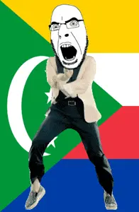 cobson, angry, animated, comoros, country, crescent, dance, flag, full body, gangnam style
