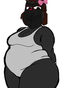 femocide, gapejak, chubby, fat, female, mask, finocide