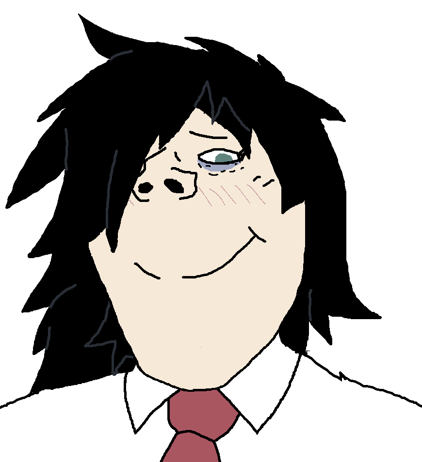 tomoko kuroki, gapejak, female gapejak, terryjak, femjak, anime, closed mouth, clothes, female, green eyes