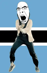 cobson, angry, animated, botswana, country, dance, flag, full body, gangnam style, glasses