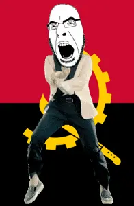 cobson, angola, angry, animated, country, dance, flag, full body, gangnam style, gear