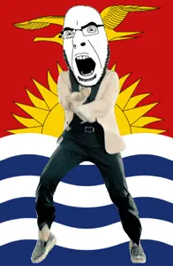 cobson, angry, animal, animated, bird, country, dance, flag, frigatebird, full body