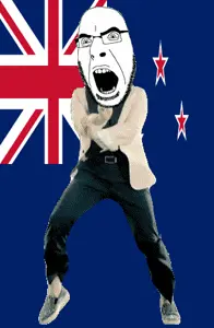 cobson, angry, animated, country, cross, dance, flag, full body, gangnam style, glasses
